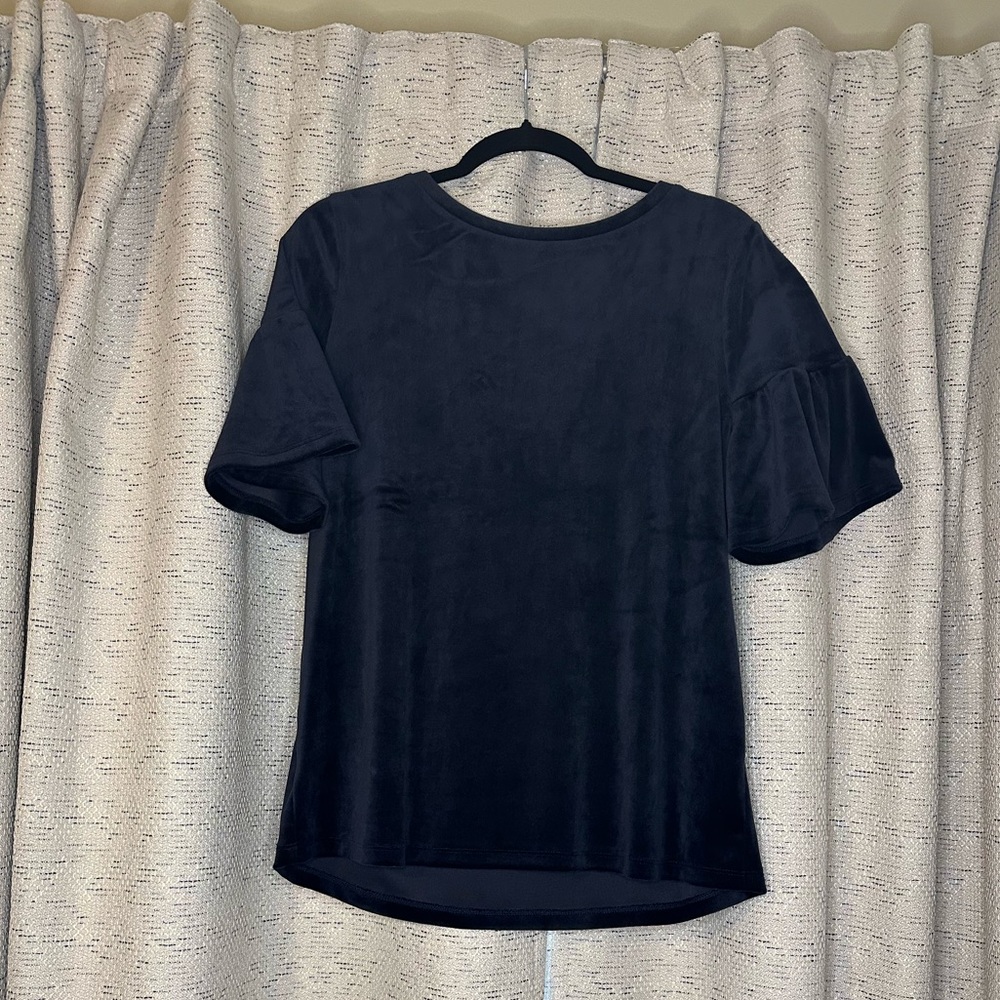 Velvet Navy Top